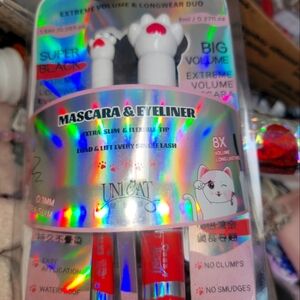 NIB Unicat Super Black Eyeliner And Mascara Duo